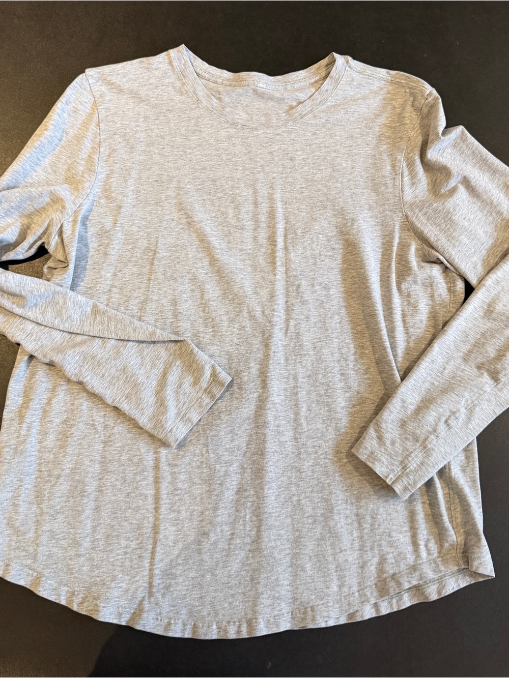 lululemon athletica Heather Gray Love Long-Sleeve Crew Top